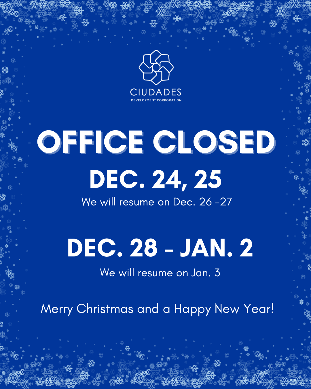 Ciudades-Office-Close-Announcement